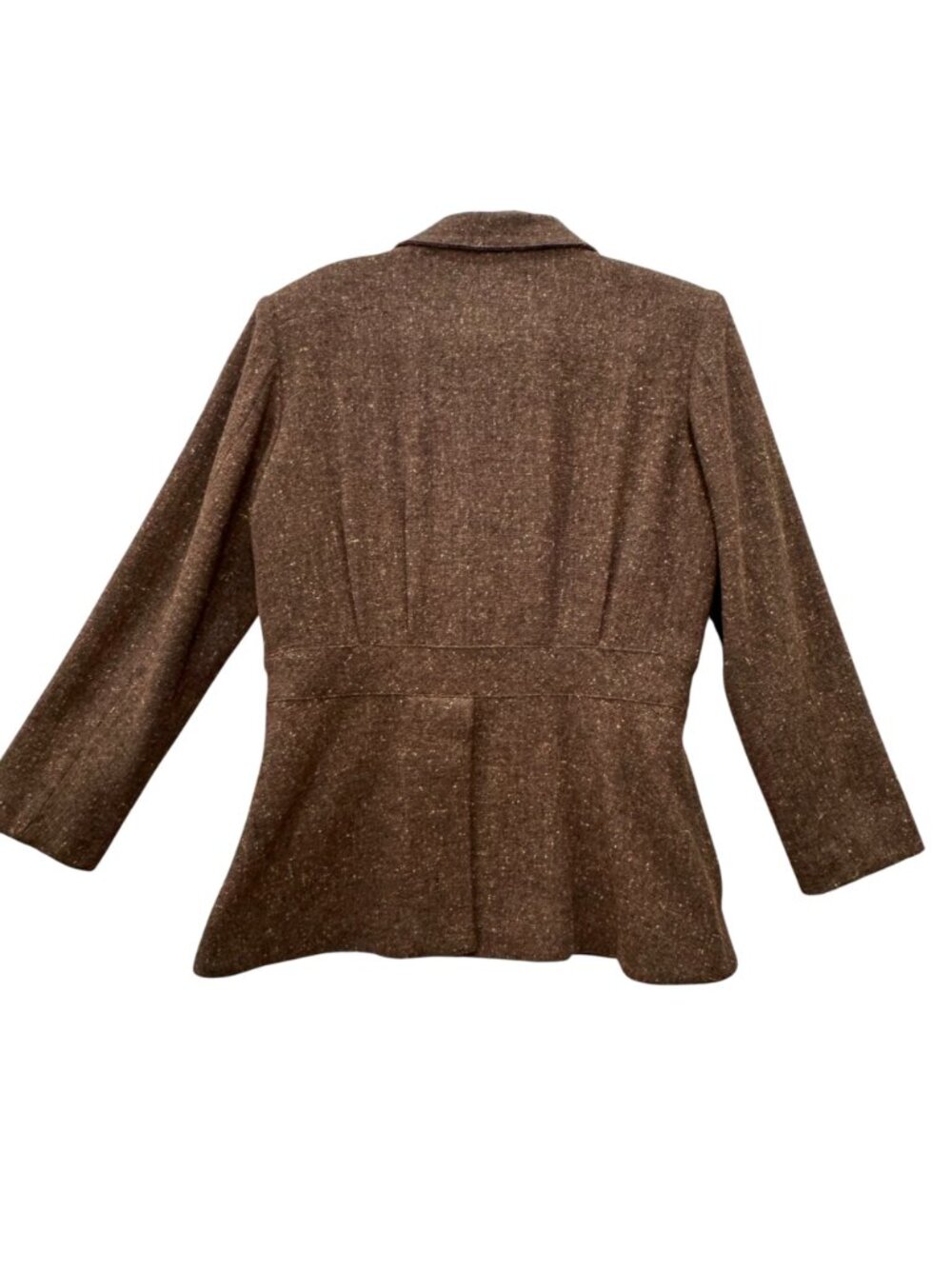 Vintage 90s Desert West Brown Wool Women's M Tweed Blazer Southwestern Boutique - Picture 2 of 16